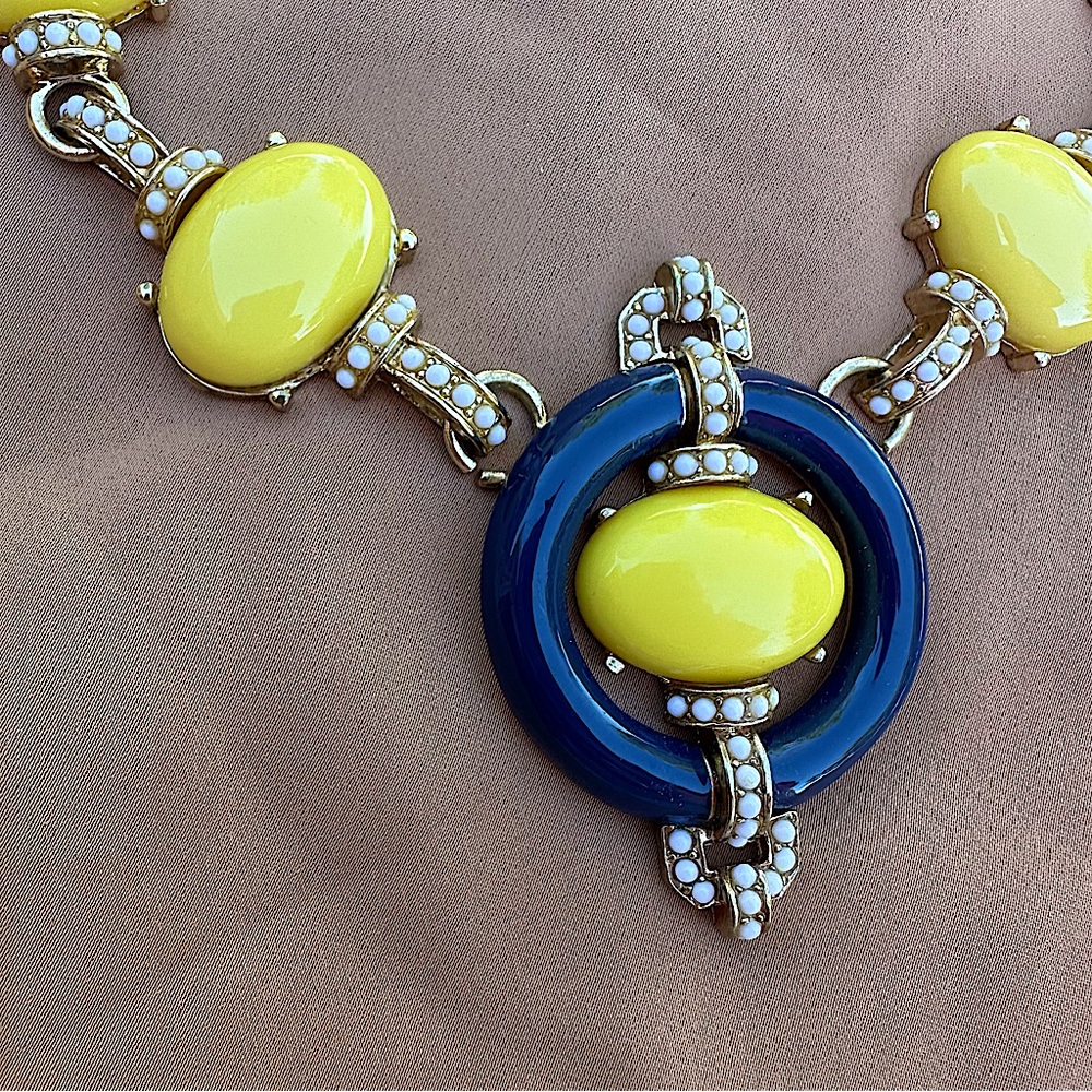 Talbots Yellow & Navy Set - Picture 3 of 3